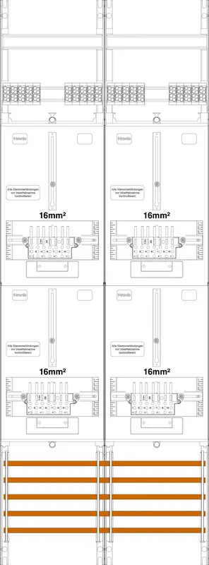 卢森堡 3.HZ 16 mm² 计量模块 Z216LUX-16-SLS