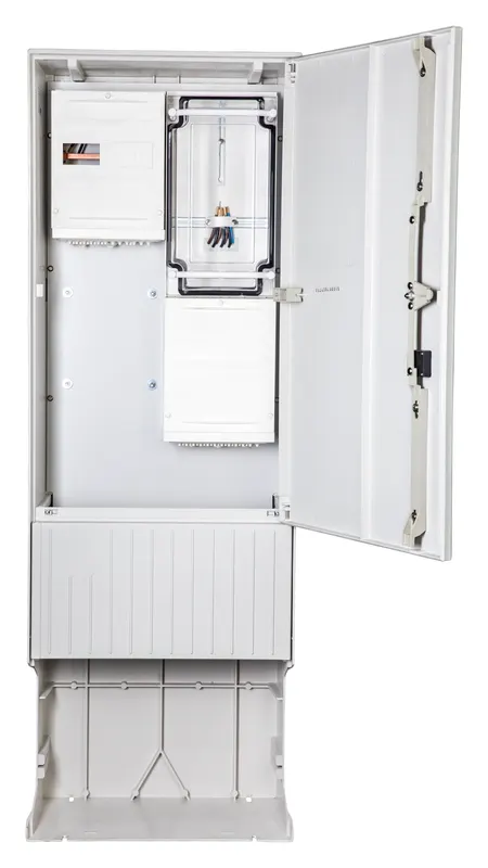 计量接入柱 2-列, H=1710 mm, 3.HZ, 罩盖带箱门, ZAS172-2-ZK-HT