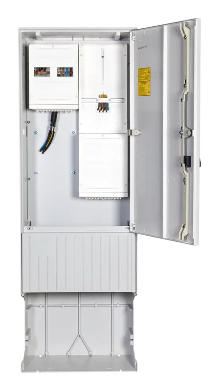 计量接入柱 2-列, H=1710 mm, 3.HZ, 罩盖带箱门, ZAS172-2-ZK-TSG-HAK-HT