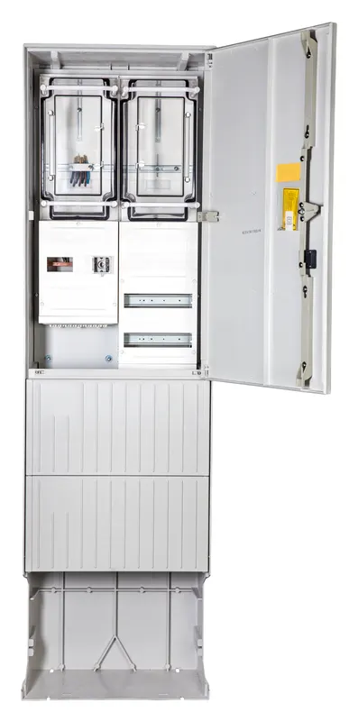 计量接入柱 2-列, H=2010 mm, 3.HZ, 罩盖带箱门, ZAS202-2-SB-ZK-TSG-HT