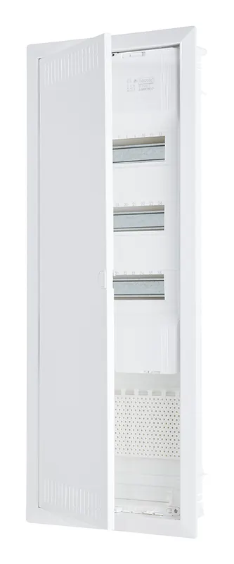 HW/UP 小配电箱 Twin, Jumbo60-3, 3-排, 36+6 模数, 含安装板