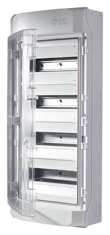 AP 防潮配电箱 IP65, NEPTUN48SQ, 4-排, 带通风系统