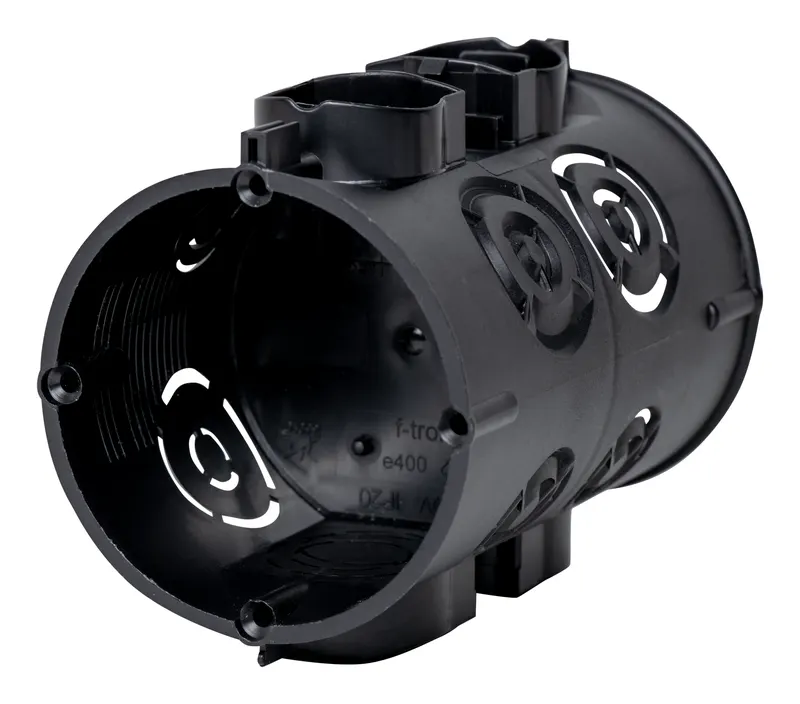 UP 双联设备底盒 E400, 深 100 mm, 用于对面安装位